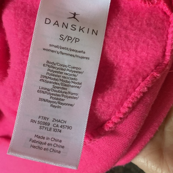 Danskin Pink Sweatshirt Small - Picture 5 of 5